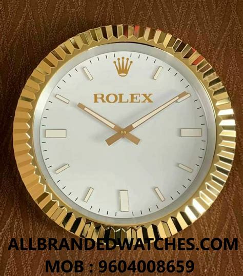 round wall watch rolex|rolex wall clock for sale.